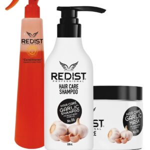 Pachet Profesional REDIST pentru Regenerarea Părului – Șampon 500ml + Mască 475ml + Balsam Bifazic cu Argan 400ml